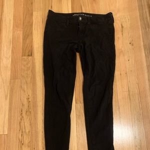 Black American Eagle jeggings - 6 short